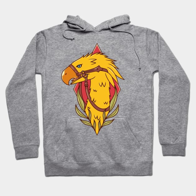 Chocobo Tattoo Hoodie by Alundrart